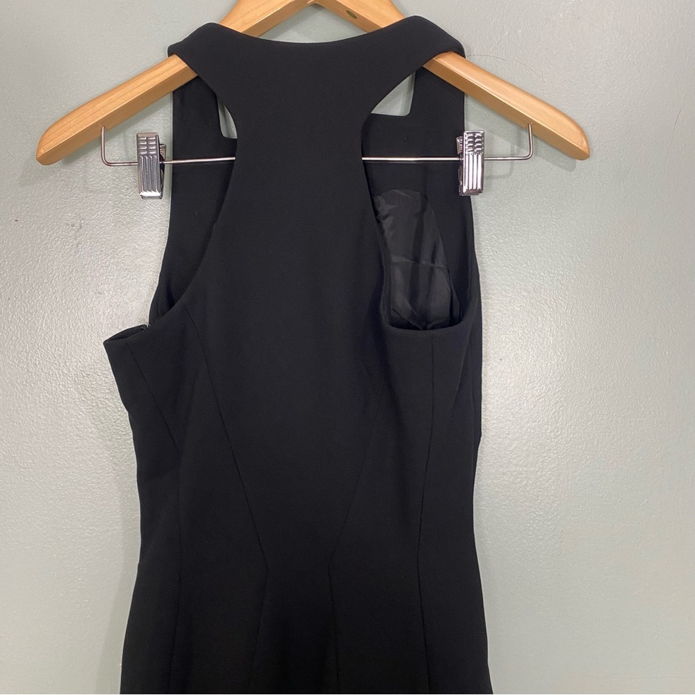 Alaia Black‎ Wool Front Button Sleeveless Dress Midi Sz 8 - Picture 5 of 6